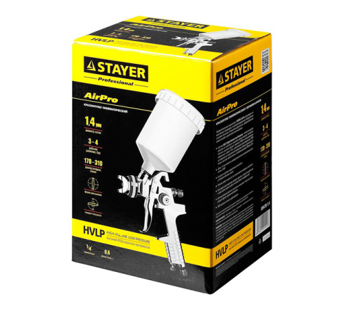Краскопульт пневматический Professional AirPro Stayer 06476-1.4
