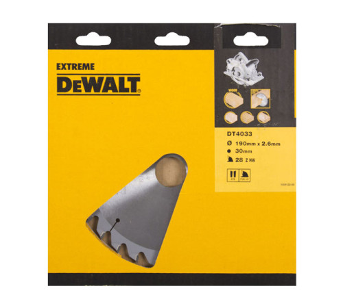 Диск пильный SERIES 40 (190х30 мм; 28 зубьев) Dewalt DT4033