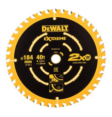 Диск пильный по дереву (184х16 мм; Z40) Dewalt DT10303