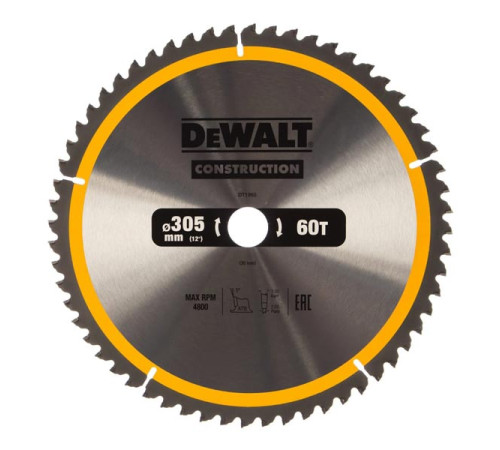 Пильный диск CONSTRUCT (305х30 мм; 60 ATB) Dewalt DT1960