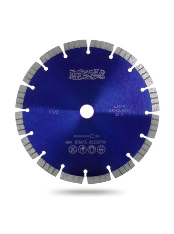 Диск алмазный турбосегментный FB/Z по железобетону 350D-3.2T-12W-24S-25.4 MESSER 01-16-351