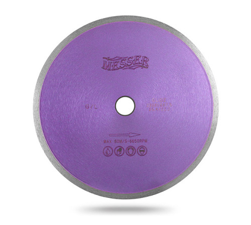 Диск алмазный сплошная кромка G/L по граниту 250D-2T-7.5W-25.4/32 MESSER 01-22-250