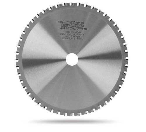 Пильный диск ТСТ для высокоуглеродистой стали (230х25.4 мм) MESSER 10-40-232