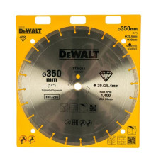 Круг алмазный сегментированный универсальный (350х25.4/20 мм) Dewalt DT40213