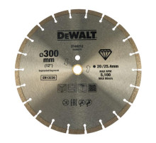 Круг алмазный сегментированный 300х25.4/20 мм Dewalt DT40212