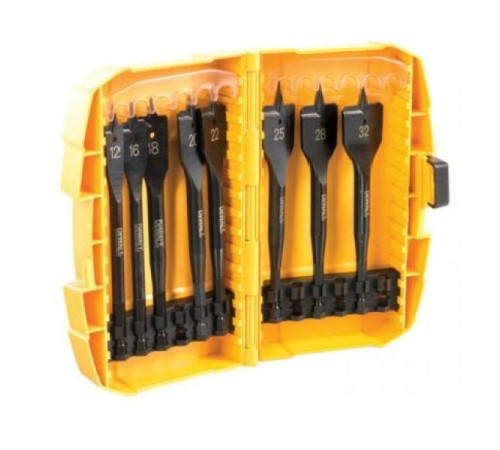 Набор сверл перьевых (12-32мм 8шт) IMPACT Dewalt DT70751-QZ