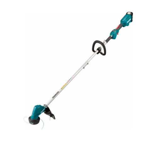 Триммер аккумуляторный Makita LXT BL 18 В, 460 Вт, D-рукоятка, d-30 см, M10xLH, разборвал (BL1830B DC18RC) DUR192LRF