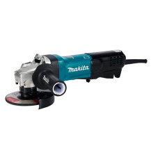 Угловая шлифовальная машина Makita 125 мм, 1900 Вт, 2800-11500 об, SJSII, AFT, тормоз, защита от непреднамеренного пуска, плавный пуск, поддержание оборотов под нагрузкой, широкая клавиша GA5093X01