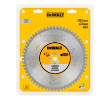 Пильный диск по алюминию EXTREME (250х30 мм; 60 зубьев TCG) Dewalt DT1915