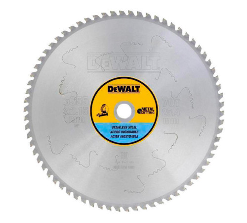 Пильный диск по INOX (355х25.4 мм; 70 MTCG) Dewalt DT1921