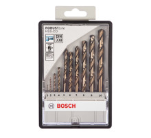 Набор сверл по металлу Robust Line 10 шт. (1-10 мм; HSS-CO) Bosch 2607019925