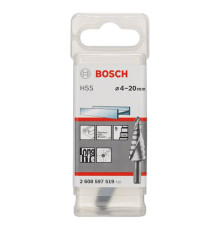 Ступенчатое сверло по металлу Bosch HSS 4-20 мм 2608597519