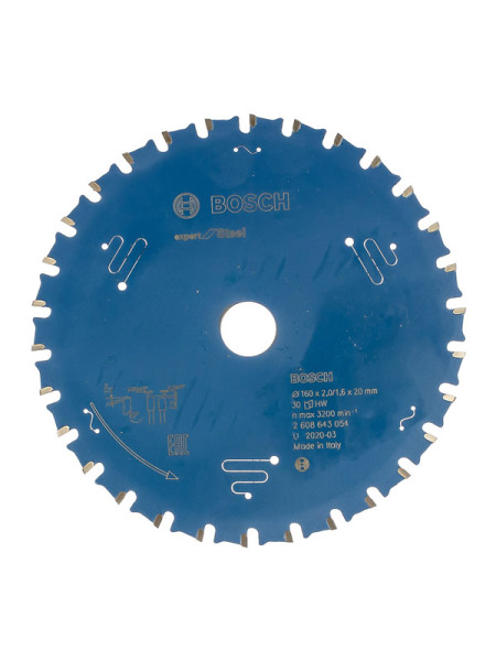 Диск пильный по металлу (160x20 мм; 30 зубьев) Bosch 2608643054