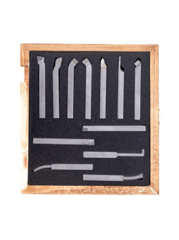 Набор резцов c твердосплавными напайками (12 шт; 10х10 мм; Т5К10) MetalMaster 17667