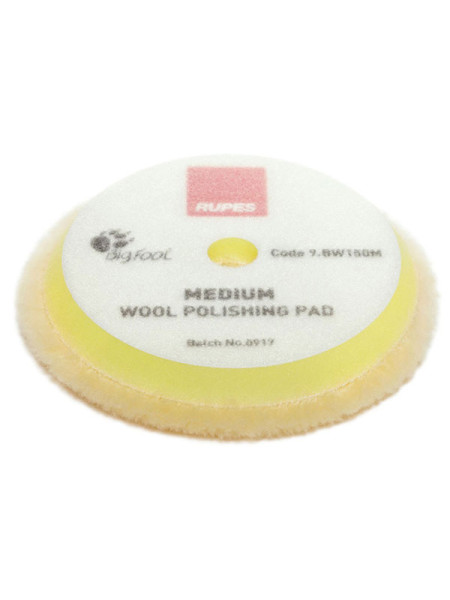 Диск полировочный желтый меховой 130/145 мм RUPES 9.BW150M