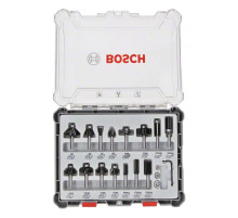 Набор фрез смешанный (15 шт; хвостовик 8 мм) Bosch 2607017472