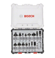 Набор фрез смешанный (15 шт; хвостовик 8 мм) Bosch 2607017472