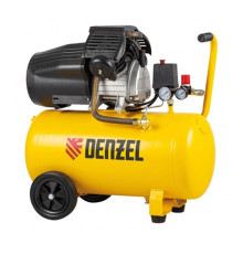 Воздушный компрессор Denzel DCV2200/50 прямой привод, 2,2 кВт, 50 литров, 380 л/мин 58167