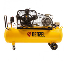 Воздушный компрессор с ременным приводом Denzel BCW3000-T/100, 3,0 кВт, 100 литров, 520 л/мин 58118