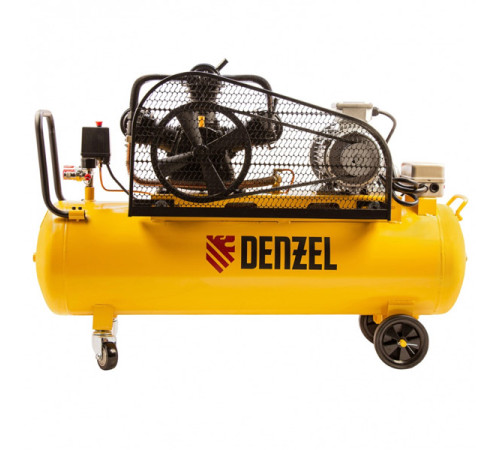 Воздушный компрессор с ременным приводом Denzel BCW3000-T/100, 3,0 кВт, 100 литров, 520 л/мин 58118