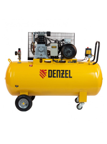 Воздушный компрессор Denzel ременной привод BCI3000-T/200, 3,0 кВт, 200 литров, 530 л/мин 58119