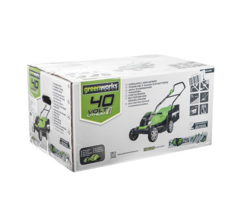 Аккумуляторная газонокосилка GREENWORKS G40LM35K4X 2501907VB