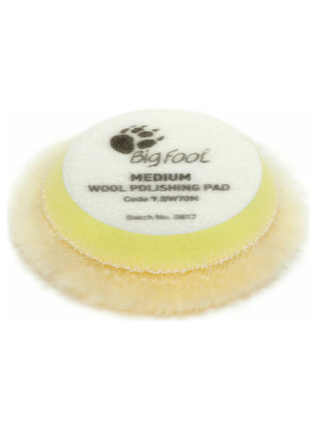 Мягкий полировальный диск из натуральной овчины (50/65 мм; Velcro; жёлтый) RUPES 9.BW70M/24