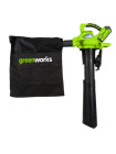 Аккумуляторный воздуходув-пылесос GREENWORKS GD40BV 24227