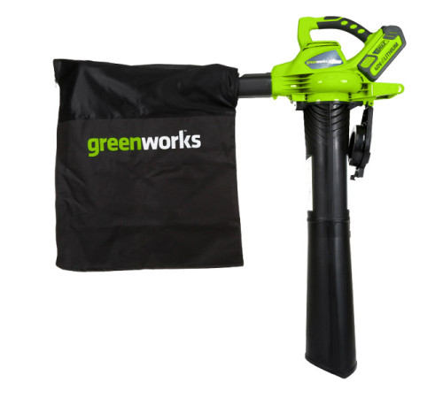 Аккумуляторный воздуходув-пылесос GREENWORKS GD40BV 24227