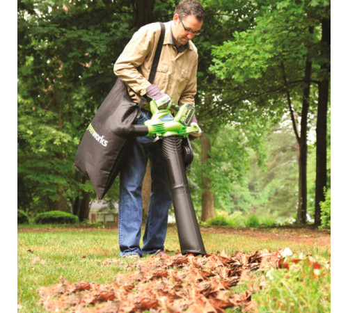 Аккумуляторный воздуходув-пылесос GREENWORKS GD40BV 24227