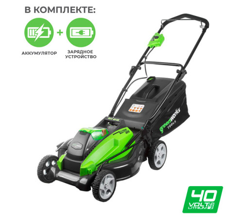 Аккумуляторная Газонокосилка GREENWORKS G40LM45 2500107UA
