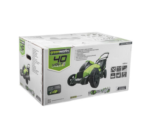 Аккумуляторная газонокосилка GREENWORKS GD40LM45 2500407UB