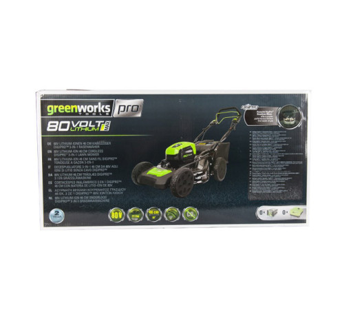 Аккумуляторная газонокосилка GREENWORKS GD80LM51 2501007UB