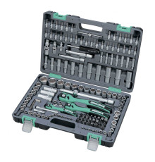 Набор инструмента, 1/4", 3/8", 1/2", Cr-V, S2, усиленный кейс, 151 предм. STELS 14114