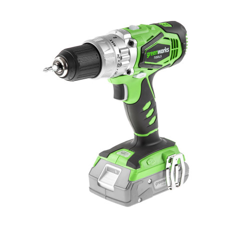Аккумуляторная ударная дрель-шуруповерт Greenworks G24CD 