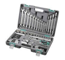 Набор инструментов, 1/2", 1/4", CrV, пластиковый кейс 88 предм. STELS 14109