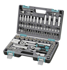 Набор инструментов, 1/2", 1/4", CrV, пластиковый кейс 94 предм. STELS 14106