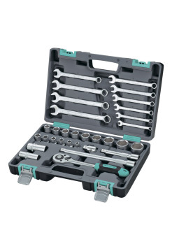 Набор инструментов, 1/2", CrV, пластиковый кейс 31 предм. STELS 14102