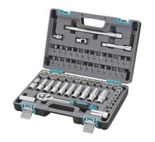 Набор инструментов, 1/2", CrV, пластиковый кейс 60 предм. STELS 14103