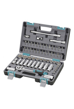 Набор инструментов, 1/2", CrV, пластиковый кейс 60 предм. STELS 14103