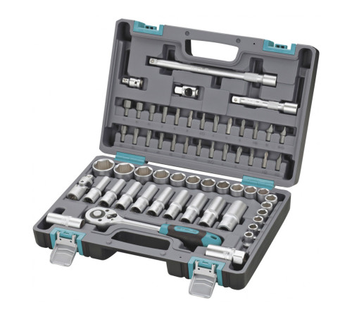 Набор инструментов, 1/2", CrV, пластиковый кейс 60 предм. STELS 14103