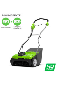Аккумуляторный аэратор GREENWORKS G40DT30 2504807UB