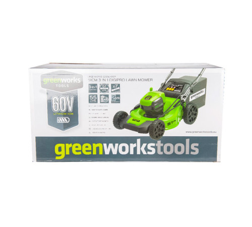 Аккумуляторная газонокосилка GREENWORKS GD60LM51SP 2505607