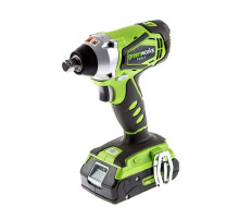Аккумуляторный ударный бесщеточный гайковерт Greenworks G24IW