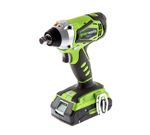 Аккумуляторный ударный бесщеточный гайковерт Greenworks G24IW