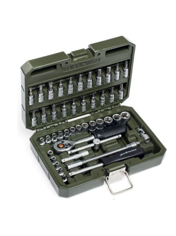 Набор шестигранных головок с трещоткой ДТ/12, 46 предметов, 1/4 дюйма, Дело Техники 600746