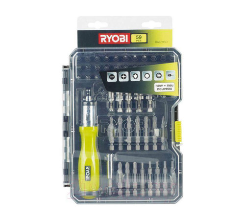 Набор бит и торцевых головок 59 шт. Ryobi RAK59SD 5132002251