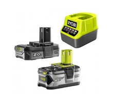 Набор Ryobi ONE+ RC18120-242 5133003365 аккумуляторы (18 В; 4.0 А*ч + 2.0 A*ч; Li-Ion) и зарядное устройство RC18120