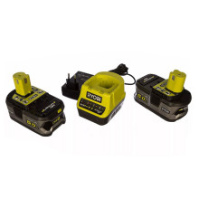 Набор Ryobi ONE+ RC18120-250 5133003364 аккумулятор (18 В; 5.0 А*ч; Li-Ion) 2 шт. и зарядное устройство RC18120