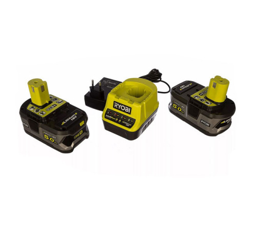 Набор Ryobi ONE+ RC18120-250 5133003364 аккумулятор (18 В; 5.0 А*ч; Li-Ion) 2 шт. и зарядное устройство RC18120